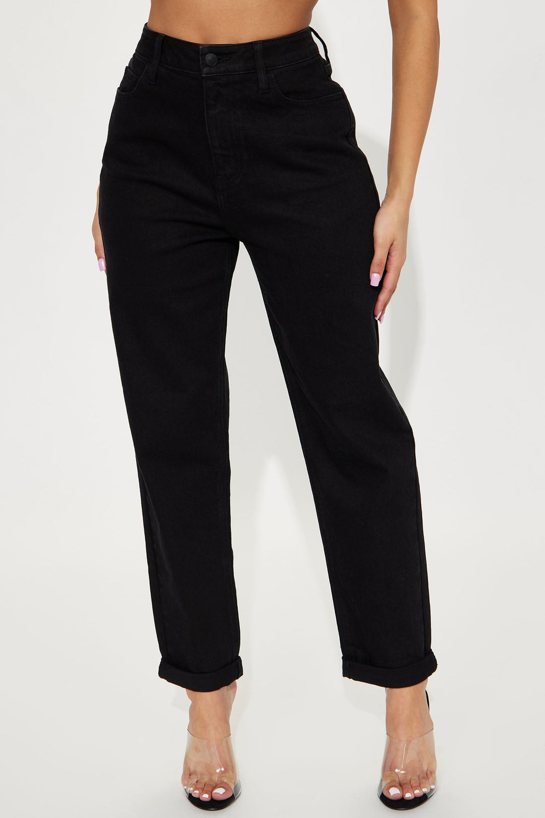 I Got It From My Mama Jeans - Black