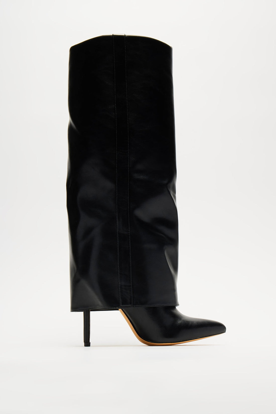 Always A Baddie Knee High Heeled Boots - Black