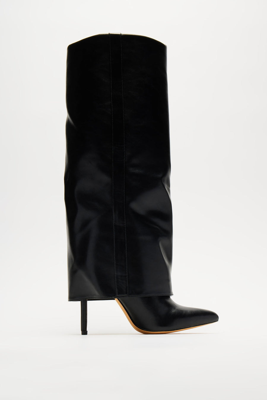Always A Baddie Knee High Heeled Boots - Black