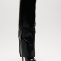 Always A Baddie Knee High Heeled Boots - Black