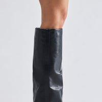 Always A Baddie Knee High Heeled Boots - Black
