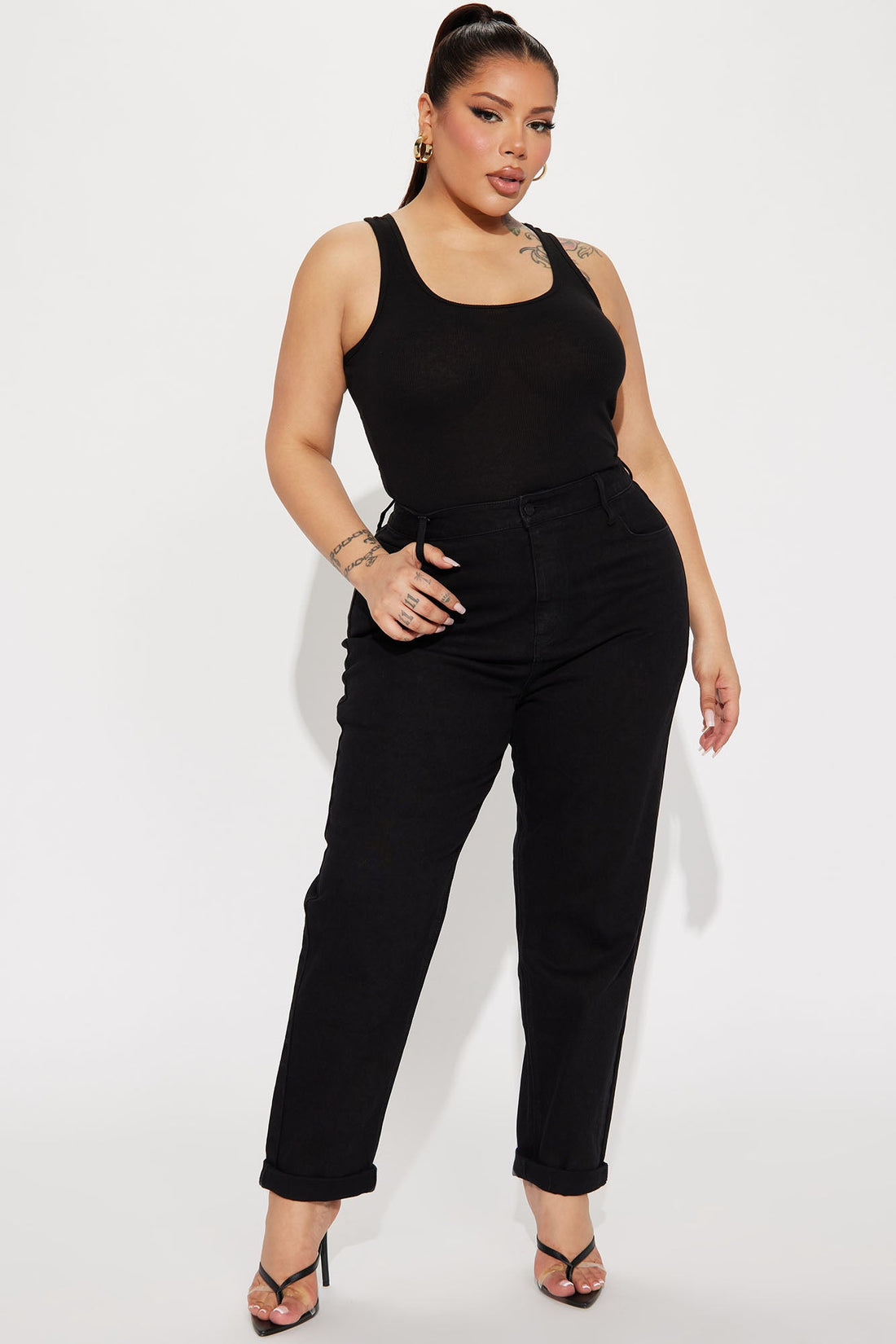 I Got It From My Mama Jeans - Black