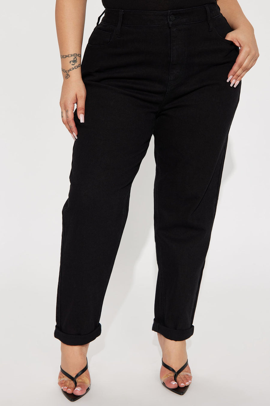 I Got It From My Mama Jeans - Black