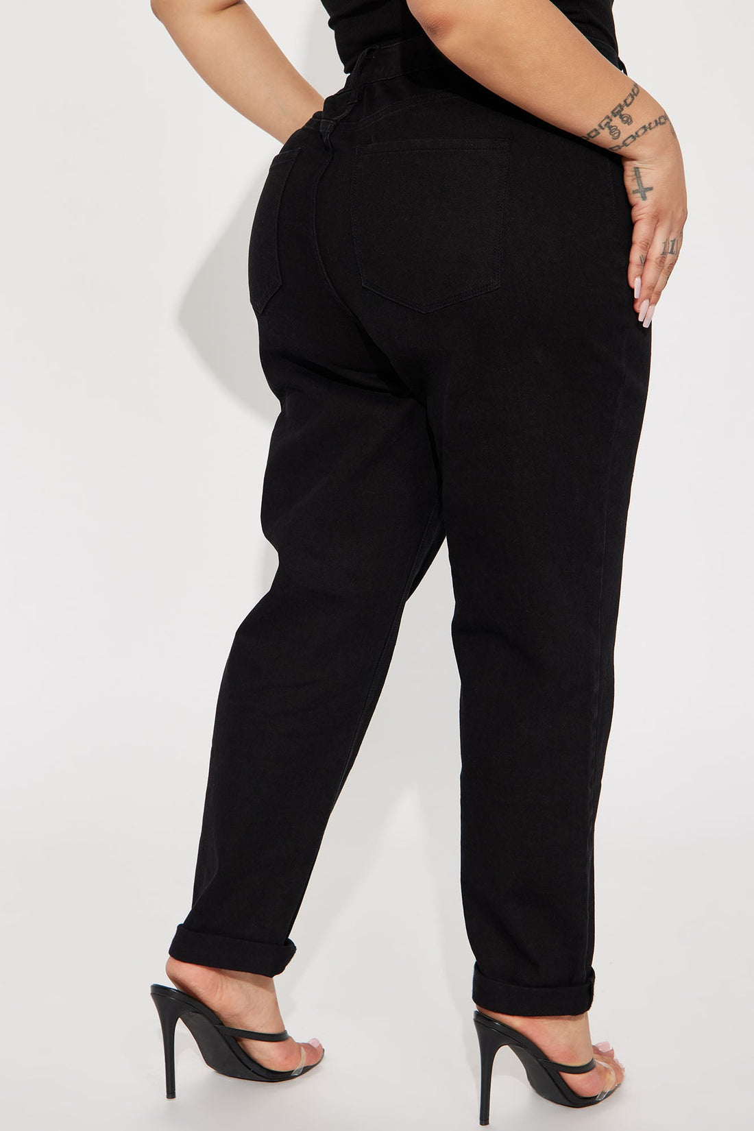 I Got It From My Mama Jeans - Black