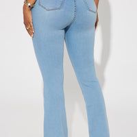 Deep In My Soul Flare Jeans - Light Blue Wash