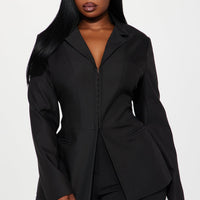 All Body Corset Blazer - Black