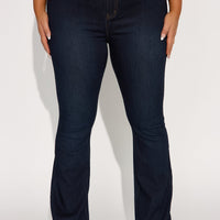 Tall Deep In My Soul Flare Jeans - Dark Denim