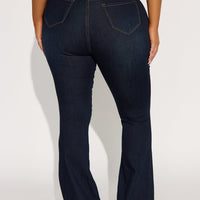 Tall Deep In My Soul Flare Jeans - Dark Denim