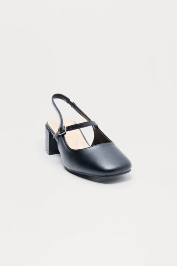 Bina Mary Jane Slingback Pumps - Black