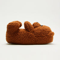 Beary Cute Sherpa Slippers - Tan