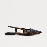 Barb Leopard Slingback Flats - Leopard