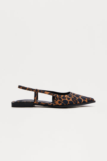 Barb Leopard Slingback Flats - Leopard