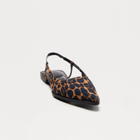 Barb Leopard Slingback Flats - Leopard