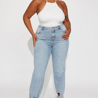 Tall All Tied Up Straight Leg Jeans - Medium Wash