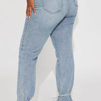 Tall All Tied Up Straight Leg Jeans - Medium Wash
