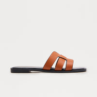 Belize Slip On Sandals - Brown