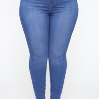 Emma Super Stretch High Rise Skinny Jean - Blue