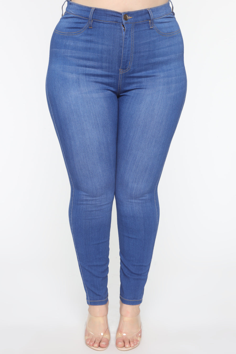 Emma Super Stretch High Rise Skinny Jean - Blue