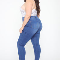 Emma Super Stretch High Rise Skinny Jean - Blue