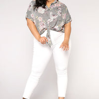 Luxe Ultra High Waist Skinny Jeans - White
