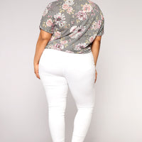 Luxe Ultra High Waist Skinny Jeans - White
