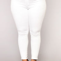 Luxe Ultra High Waist Skinny Jeans - White