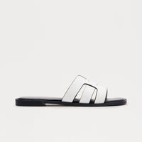 Belize Slip On Sandals - White