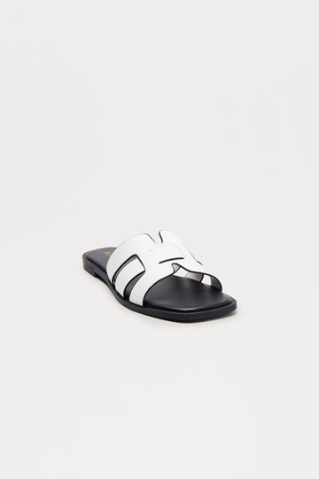 Belize Slip On Sandals - White