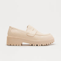 Berkley Faux Patent Loafers - Ivory