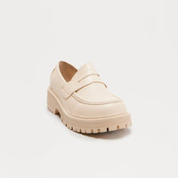 Berkley Faux Patent Loafers - Ivory