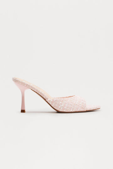 Becky Tweed Mules - Pink