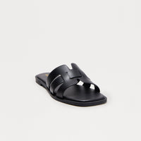 Belize Slip On Sandals - Black
