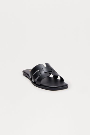 Belize Slip On Sandals - Black