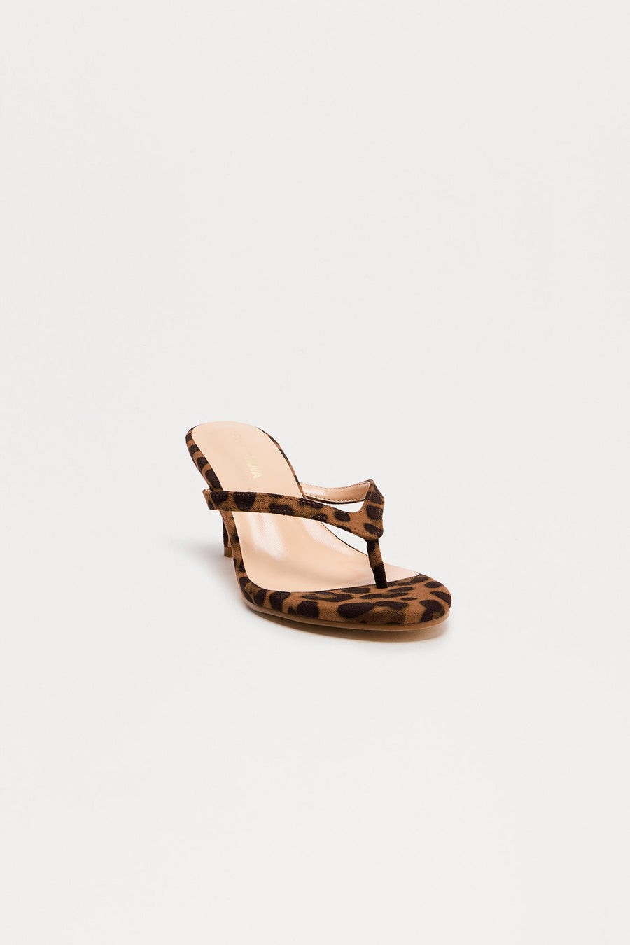 Ambere Leopard Print Thong Mules - Leopard
