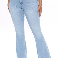 Dare To Flare Jeans - Medium Blue Wash