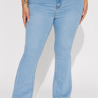 Deep In My Soul Flare Jeans - Light Blue Wash