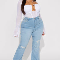 Got It Like That Curvy Stretch Bootcut Jean - Medium Wash