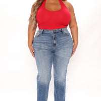 Truly Authentic Slim Stretch Straight Leg Jeans - Light Blue Wash