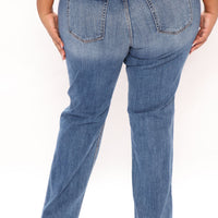 Truly Authentic Slim Stretch Straight Leg Jeans - Light Blue Wash