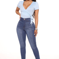 Emma Super Stretch High Rise Skinny Jean - Medium Wash