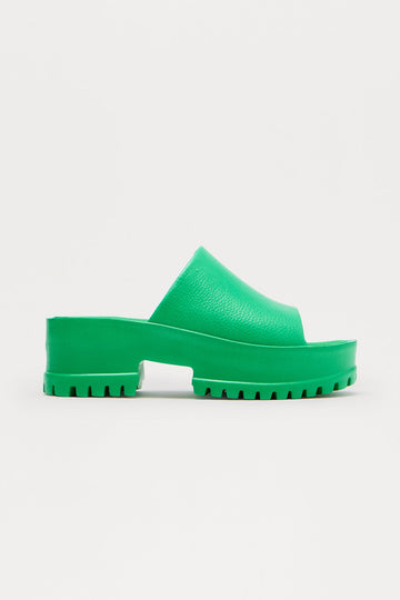 Benson Platform Mules - Green