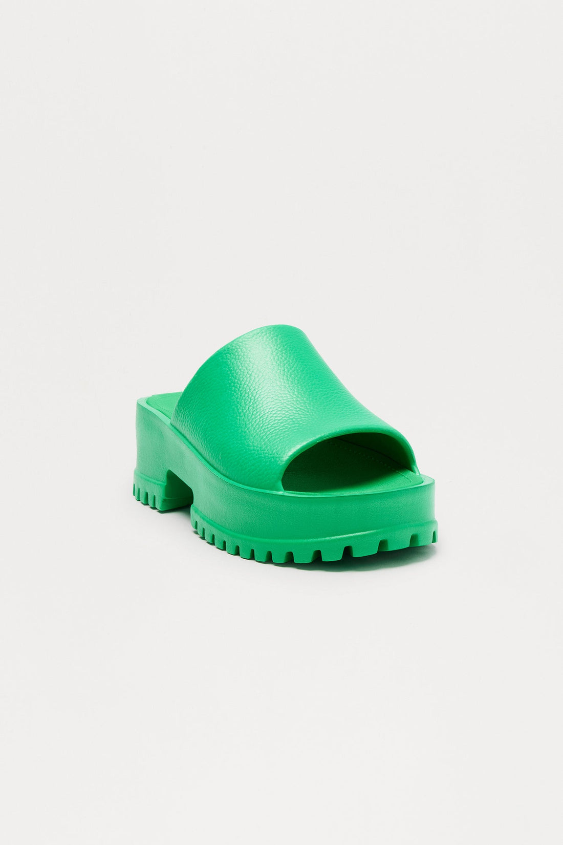 Benson Platform Mules - Green