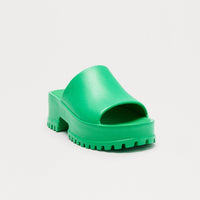 Benson Platform Mules - Green