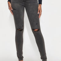 Tall Our Favorite High Rise Skinny Jeans - Grey