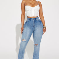 Right On Time Stretch Bootcut Jean - Medium Wash