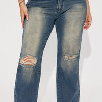 Afternoon Delight Baggy Jeans - Dark Wash