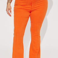 Deep In My Soul Flare Jeans - Orange
