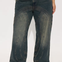 Copenhagen Non Stretch Tinted Wide Leg Jean - Dark Wash
