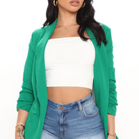 The Celine Blazer - Kelly Green