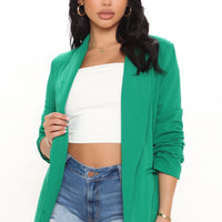 The Celine Blazer - Kelly Green